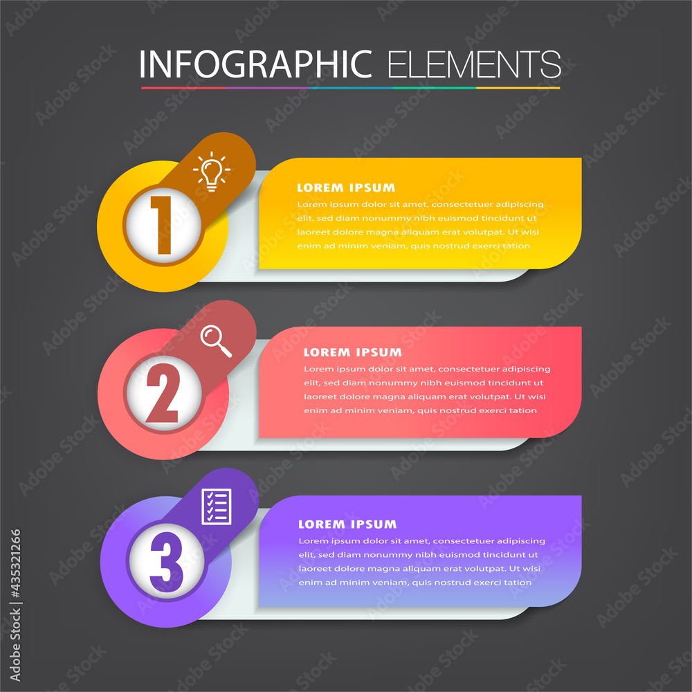 Wall mural modern text box template, banner infographics