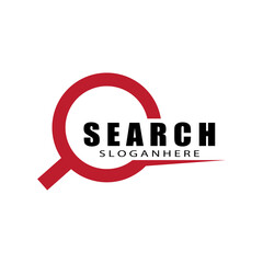 Search engine logo vector flat design