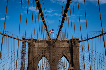 Brooklyn bridge flag