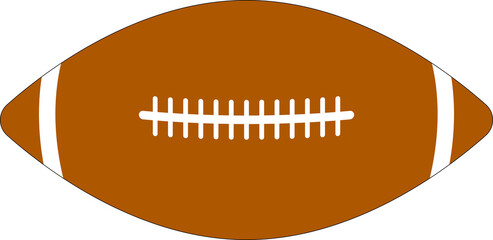 シンプルなラグビーボール