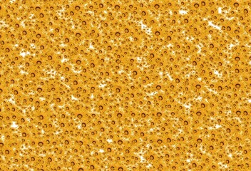 Seamless pattern of a yellow flower with elements of floral and white background