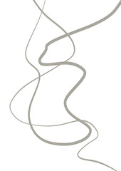 Abstract illustration. POster. Simple lines on a color background.