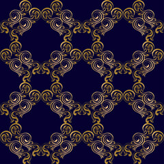 Vector damask vintage baroque scrol ornament swirl