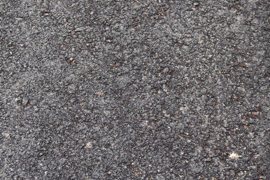 Surface Grunge Rough Of Asphalt, Tarmac Grey Grainy Road, Texture Background.