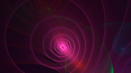 3D rendering abstract multicolor fractal light background