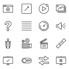 Sign icon set.