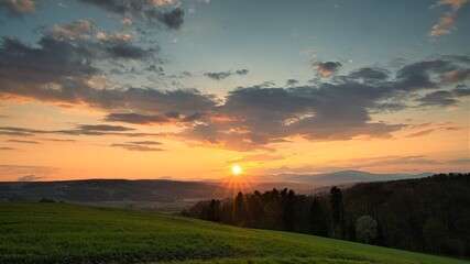 Sunset in Eaststyria