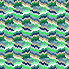 Seamless geometric vector striped pattern. Endless rows of zigzag chevron stripes. Crisp geometry -perfect for textile and wrapping paper design