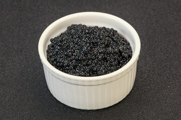 Luxury strugeon fish black caviar