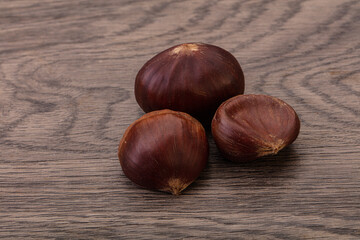 Organic natural sweet Chestnut heap