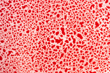 bloody drops on a white background texture. bubbles in red water