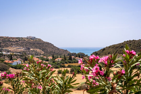 Sea view from the village of Pissouri, Cyprus