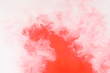 Bloody stains on water background texture. bloody smudged. Red smoke background. watercolor in water background red. red motion ink in water