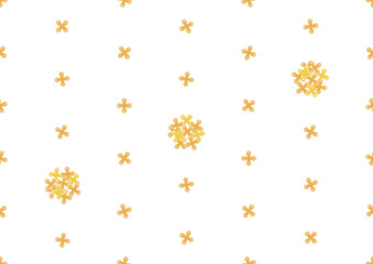 キンモクセイのシームレスなドット背景のイラスト 2