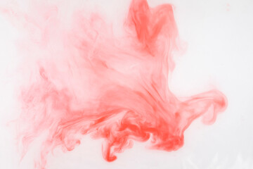 Bloody stains on water background texture. bloody smudged. Red smoke background. watercolor in water background red. red motion ink in water