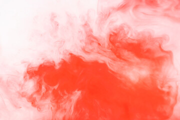 Bloody stains on water background texture. bloody smudged. Red smoke background. watercolor in...