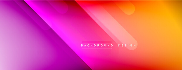 Dynamic lines abstract background. 3D shadow effects and fluid gradients. Modern overlapping forms