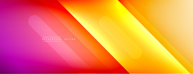 Dynamic lines abstract background. 3D shadow effects and fluid gradients. Modern overlapping forms