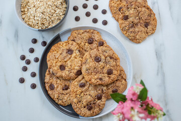 sweet home made chocolate chip cookies