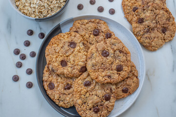 sweet home made chocolate chip cookies