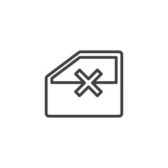 Car window lock button line icon