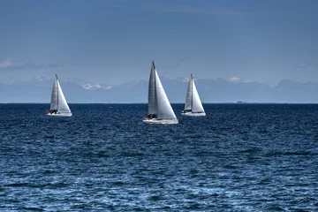 Fensteraufkleber White sailing boats © Miro