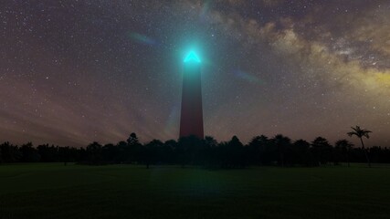Fototapeta na wymiar state monument at night