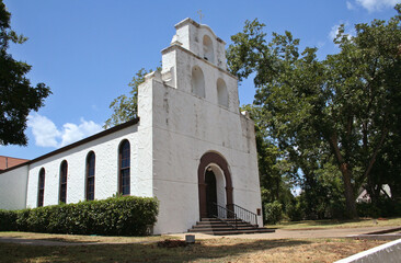 Small Historic Catholic Church in Crockett Texas