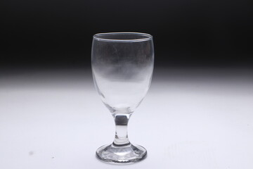 glass of water on black