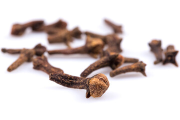 Cloves isolated on white background
