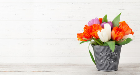 Tulip flowers bouquet
