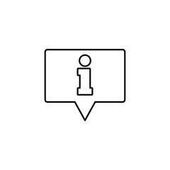 information - vector icon with chat symbol