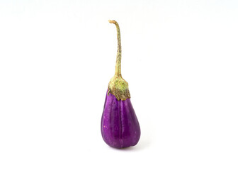 Eggplant or aubergine isolated on white background