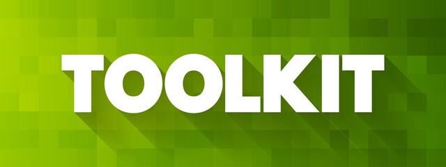 Fototapeta premium Toolkit text quote, concept background