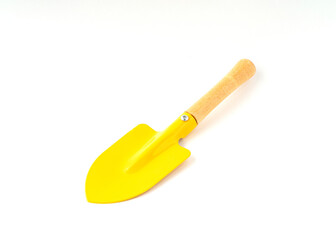 Small shovel gardening isolated on a white background.