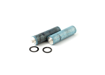 Dry cell isolated on white background.