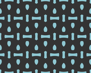 Seamless abstract pattern. Endless ornament. Vector illustration. Cutting stencil.