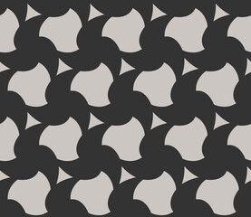 Seamless abstract pattern. Endless ornament. Vector illustration. Cutting stencil.