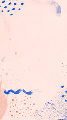 Obraz premium Pastel contemporary Memphis textured mobile phone wallpaper illustration