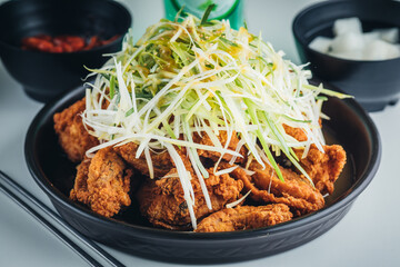 leek chicken
