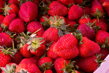 Strawberries background. Strawberry. Food background.
