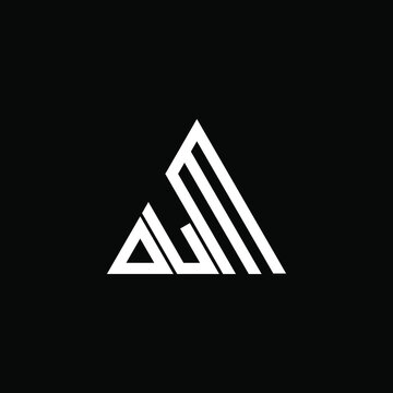 D L M letter logo creative design. DLM icon