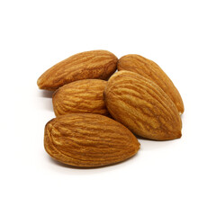 
Almond nut, macro photography, isolated background
