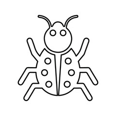 Bug, fixing, Insects outline icon. Line art design.