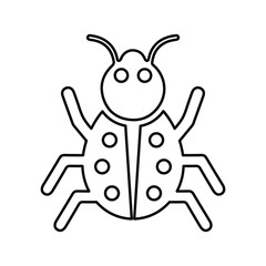 Bug, fixing, Insects outline icon. Line art design.