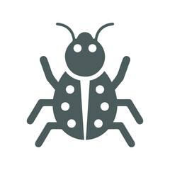 Bug, fixing, Insects icon. Gray vector graphics.