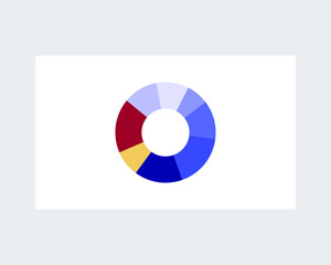 donut chart. Vector Icon Sign
