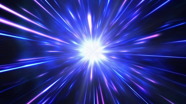 ル	光　爆発エフェクト　ワープ　青色　CG背景　ホワイトアウト