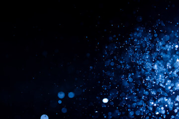Fototapeta premium Abstract Blue bokeh defocus glitter blur background.