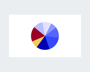 Fototapeta premium pie chart. Vector Icon Sign